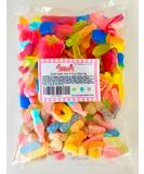 Super Sweets Premium Vegan Sweet Sour and Fizzy Jellies Assortment 1kg. A Mix of The Best Plain Fizzy and Sour Vegan Jellies - Buy Online on SooperMarket.com
