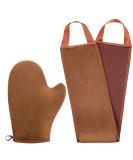 STEUGO 2-in-1 Self Tanning Mitt & Back Applicator Kit - Ultra Soft, Streak-Free Tan - Buy Online on SooperMarket.com