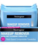 Neutrogena Makeup Remover Wipes, Daily Facial Cleanser Towelettes, Gently Cleanse and Remove Oil & Makeup, Alcohol-Free Makeup Wipes, 2 x 25 ct. - Buy Online on SooperMarket.com