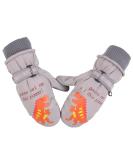 XIAOHAWANG Kids Ski Gloves - Waterproof Dinosaur Mittens for Boys and Girls (2-4 Years) - Grey - Buy Online on SooperMarket.com
