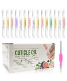 Fokostar 15pcs Cuticle Oil Pen for Nails Care Products, Nail Oil Bulk Repair Kit Professional Revitalizer Fingernails Growth Manicure Set Damage Dry Cutical Oul Hangnail Treatment Scented Moisturizer - Buy Online on SooperMarket.com