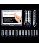 BNG 120 Pieces Nail Forms Dual Nail Forms Full Cover Extension Mould Nail Form for Poly Nail Gel Extension Clear-6 - Buy Online on SooperMarket.com