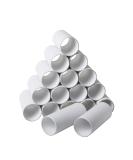 30 Pack Round Cardboard Craft Tubes 1.57 x 3.9 Inches - White - Buy Online on SooperMarket.com