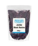 Jumbo Black Raisins 250g by Fenbrook - Buy Online on SooperMarket.com
