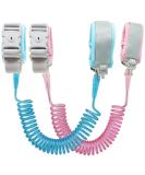 Kids Anti Lost Wrist Link (8.2ft) 2 Pack - Toddler Leash Wrist for Child Safety with Key Lock - Pink and Blue - Buy Online on SooperMarket.com