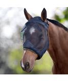 Harrison Howard CareMaster Thick Fleece Padding Translucent Fine Mesh Horse Fly Mask - Black, Large Full Size - Buy Online on SooperMarket.com