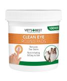 Buy Vets Best Dog Eye Wipes - 100 Pieces | Gentle Care for Your Dog's Eyes | International Shipping Available - Buy Online on SooperMarket.com