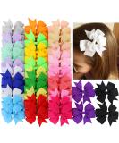 40Piece 3 Inch Boutique Grosgrain Ribbon Pinwheel Hair Bows Alligator Clips For Girls Babies Toddlers Accessories Teens Gifts In Pairs - Buy Online on SooperMarket.com