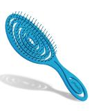 Ninabella Bio Hairbrush without Ziepen for women men & children - Discrining also for curls & long hair - Unique professional detanger brush with a spiral feather - color royal blue - Buy Online on SooperMarket.com
