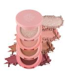Erinde 4 Colors Mini Eyeshadow Palette Matte Shimmer Quartet High Pigmented Long Lasting Ultra-Blendable Rich Color Velvety Texture Eye Makeup Palette with Mirror Great for Travel M02# #02 - Buy Online on SooperMarket.com