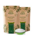 Sweetcare Premium Crystal Sugar - 2 x 1kg Vegan Sugar Substitute No Calories Low Carb with Erythritol & Stevia - Made in Germany - Buy Online on SooperMarket.com
