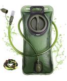 Hydration Bladder, 2L-3L Water Bladder for Hiking Backpack Leak Proof Water Reservoir Storage Bag, BPA-Free Water Pouch Hydration Pack Replacement for Camping Cycling Running, Military Green 2-3 Liter Military Green - 2L - Buy Online on SooperMarket.com