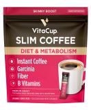 VitaCup Slim Instant Coffee Packets Boost Diet  Metabolism with Ginseng Garcinia B Vitamins Skinny Coffee Bold  Smooth Medium Dark Roast 100 Arabica Coffee in Single Serve Sticks 24 Ct Slim 24 Count (Pack of 1) - Buy Online on SooperMarket.com