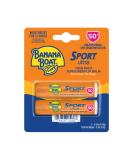 Banana Boat Sport Ultra Lip Balm Sunscreen, Broad Spectrum SPF 50, .15oz. - Twin Pack - Buy Online on SooperMarket.com