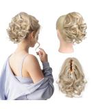 REECHO 9" Short Ponytail Extension Classic Loose Curly Wavy Claw Clip Pony tails Hair Extensions HP001 Hairpieces for Women - Medium Blonde with Highlights - Buy Online on SooperMarket.com