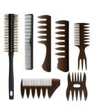 Professional Hair Styling Comb and Brush Set for Men - Ideal for Quiff, Pompadour, Dry & Wet Styling - All Hair Types & Styles - Buy Online on SooperMarket.com