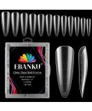 EBANKU 120 PCS Clear Dual Nail Forms Coffin Nail Mold Tips for Acrylic Stiletto Extensions - Nail Art Salon Tools - Buy Online on SooperMarket.com