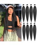 Leeven Long Pre Stretched Braiding Hair Extension 36 Inch EZ Braids Hair for Woman Yaki Straight Black Braiding Crochet Hair Extensions /36 Inch 1B# 36 Inch (Pack of 8) 1B - Buy Online on SooperMarket.com