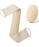 Natural Loofah Exfoliating Back Scrubber for Shower Set (Large), Loofah Sponge Pads & Body Sponge Scrubber , Deep Clean & Invigorate Your Skin, for Men and Women - Buy Online on SooperMarket.com