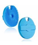 HIEERBUS Silicone Body Scrubber Gentle Exfoliating Body Scrubber in Shower Silicone Loofah with Easily Lather Bristles Long Lasting and More Hygienic Than Traditional Shower Loofah 1Pack Blue  - Buy Online on SooperMarket.com