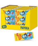 TUC Paprika 24 x 100g I Salty biscuits large pack I Paprika-flavoured snack crackers I Finely salted snack crackers 100 g (pack of 24) - Buy Online on SooperMarket.com