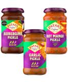 Aubergine Pickle Jar 312g x1 with Garlic Pickle Jar 300g x1 & Hot Mango Pickle Jar 283g x1 - Bundle Consisting of Patak's x3 Pack - Buy Online on SooperMarket.com