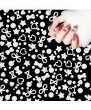 3D Pearl Nail Charms 500 Pcs - Love Heart Star Bow Nail Art Decorations for DIY Nail Design & Jewellery Making - Mixed-White - Buy Online on SooperMarket.com