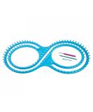 WAYION 55 Afghan Serenity Loom Knitting Board Weave Kit - Step by Step Instructions - Ideal for Experienced Knitters - Blue/Pink - Buy Online on SooperMarket.com