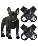 cobee Dog Socks 4 Pcs Non-Slip Pet Paw Protector with Adjustable Straps for Indoor Outdoor Wear Winter Puppy Socks with Grips Traction Control for Small/Medium Dog Cold Weather Socks(M Size Black) - Buy Online on SooperMarket.com