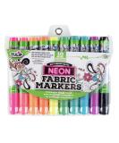 Tulip Permanent Neon Fabric Brush Tip Markers - Set of 10 - Buy Online on SooperMarket.com