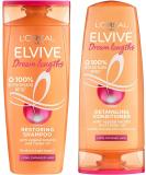 L'Oreal Paris Elvive Dream Lengths Shampoo and Conditioner Set for Long Hair Nourishing & Strengthening Treatment to Prevent Hair Breakage Enriched with Castor Oil - Buy Online on SooperMarket.com
