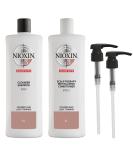Nioxin System 3 Shampoo & Conditioner Prepack for Color Treated Hair - 33.8 fl oz with Light Thinning Pumps - Buy Online on SooperMarket.com