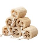 Natural Loofah Sponge Shower Exfoliating Bath Body Scrubber - 6pcs - Buy Online on SooperMarket.com