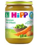 HiPP Organic Vegetable Carrots with Peas - Pack of 6 (190g Each) | Healthy Baby Food | International Shipping - Buy Online on SooperMarket.com