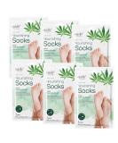 Epielle Nourishing Foot Masks - Hemp + Rosemary Extract (6pk) | Vegan & Cruelty-Free | Deep Moisturizing Socks | Beauty & Skincare Gifts | Stocking Stuffers - Buy Online on SooperMarket.com