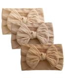 3-Pack Baby Turban Headbands for Newborns | Soft & Stretchy Toddler Hair Bands | Multicolored Headgear for Girls - Buy Online on SooperMarket.com