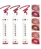 Buy 3 Colors Lip Stain Pen - Long Lasting Matte Lip Tint & Waterproof Lip Makeup | International Shipping Available - Buy Online on SooperMarket.com