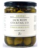 Jack Rudy Cocktail Co Vermouth Marinated Green Pitted Olives - Premium Cocktail Garnish - Buy Online on SooperMarket.com