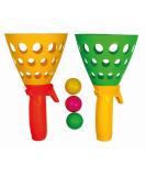 Paul G nther 1546 - Mc Squeezy Click'n'Catch catch ball game for children with 2 basket catchers and 3 plastic balls - Buy Online on SooperMarket.com