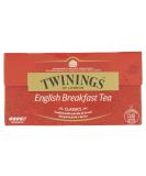 Twinings English Breakfast Tea - Black Tea in a tea bag - strong black tea made of high -quality tea leaves picked in Sri Lankas and India's best tea gardens 25 tea bags (50 g) 50 g (1 Pack) - Buy Online on SooperMarket.com