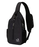 Waterfly Sling Rucksack Sling Bag shoulder backpack shoulder bag adjustable backpack belt hiking chest backpack for men and women black - Buy Online on SooperMarket.com