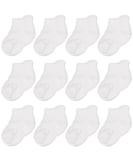 CozyWay Baby Non-Slip Toddler Socks with Grippers, Ankle Style - 3-5 Years, White 12 Pairs - Buy Online on SooperMarket.com
