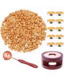 Sealing Wax  Paxcoo 312pcs Sealing Wax Kit with Wax Seal Beads  Wax Seal Warmer  Wax Spoon and Tealight Candles for Wax Stamp Letter Sealing Gold - Buy Online on SooperMarket.com
