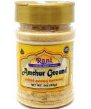 Rani Amchur (Mango) Ground Powder Spice 3oz (85g) PET Jar  All Natural, Indian Origin | No Color | Gluten Friendly | Vegan | NON-GMO | No Salt or fillers Powder (Jar) 3 Ounce (Pack of 1) - Buy Online on SooperMarket.com