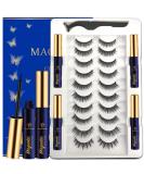 7C SevenCrown Magnetic Eyelashes - 10 Pairs 3D Medium Magnetic Lashes with Upgraded 4 Tubes of Magnetic Liner Waterproof, Natural Look,Long Lasting, Easy Reusable Fake Eyelashes Kit Medium:10 pairs+4 tubes - Buy Online on SooperMarket.com