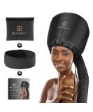 Bonnet Hood Hair Dryer Attachment - Soft, Adjustable Extra Large Bonnet Hair Dryer for Speeds Up Drying Time at Home, Easy to Use for Styling, Curling and Deep Conditioning (Black) - Buy Online on SooperMarket.com