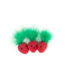 Petstages Straw-Babies - Dental Care Toy for Cats - with Catnip - Mesh Material - Pink - Pack of 3 Strawberries - Buy Online on SooperMarket.com