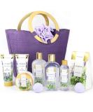 Spa Luxetique Gift Baskets for Women, Spa Gifts for Women - 10pcs Lavender Bath and Body Gift Set with Bath Bomb, Body Lotion, Bubble Bath, Relaxing Spa Baskets for Women, Gifts for Women - Buy Online on SooperMarket.com