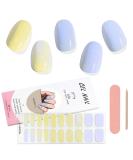Kalolary Gel Nail Polish Strips Nail Gel Art Sticker Waterproof Full Nail Wraps Decal Sets with Nail File and Stick for Women Girls Nail Art Decor (UV/LED Lamp Required) (A) - Buy Online on SooperMarket.com