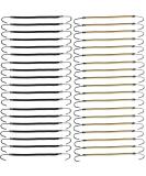 NSBELL 40PCS Ponytails Hooks Elastic Band Hair Clips Rubber Bands Holder Hair Styling for Women Girls (Black and Apricot) - Buy Online on SooperMarket.com
